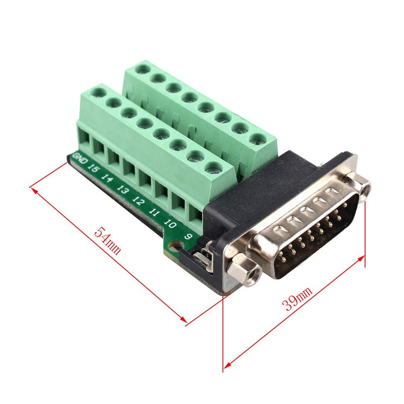 Futheda DB15 Male to Female Adapter, All-Copper Base, PCB Carrier, No Soldering Required - Image 5